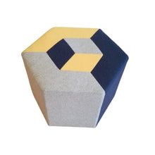 Load image into Gallery viewer, Cube Cut Pouf No.1
